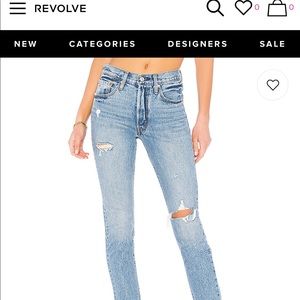 Women's skinny high rise Levis 501